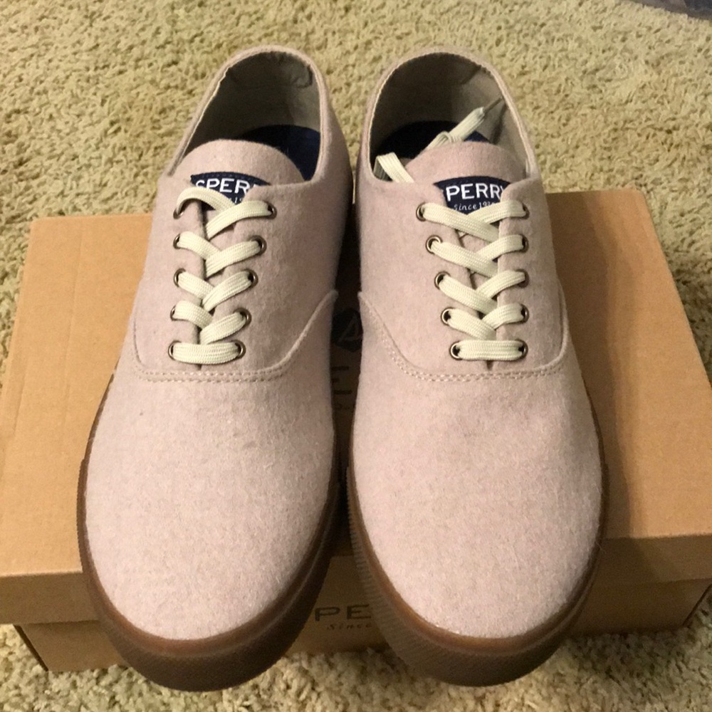 Sperry Men’s Captains CVO Wool Cement NIB